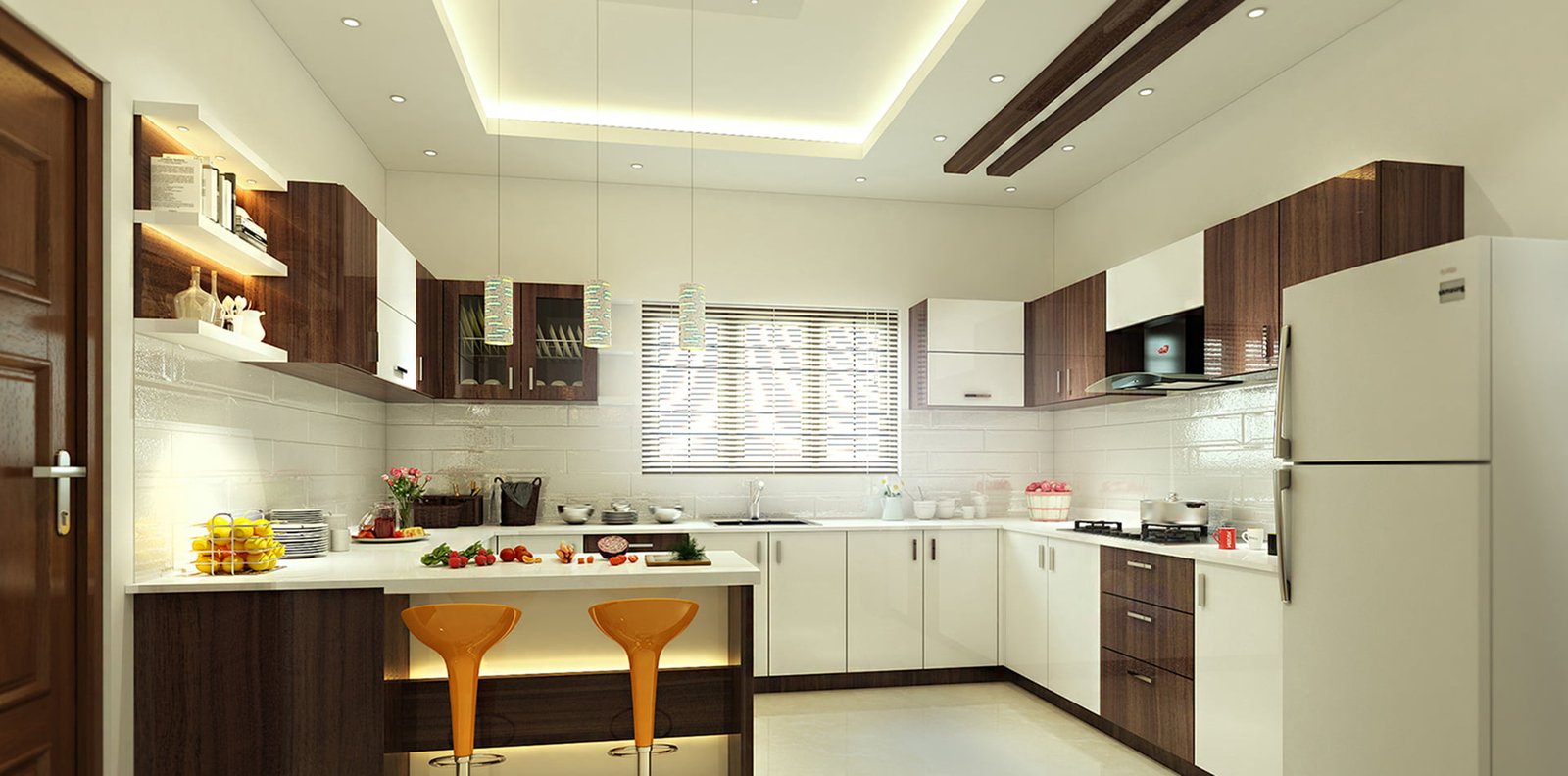 L Shaped Modular Kitchens
