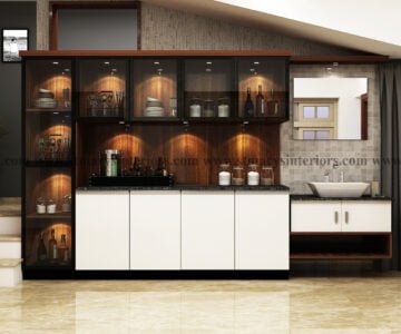Crockery units design in Cochin, Kerala