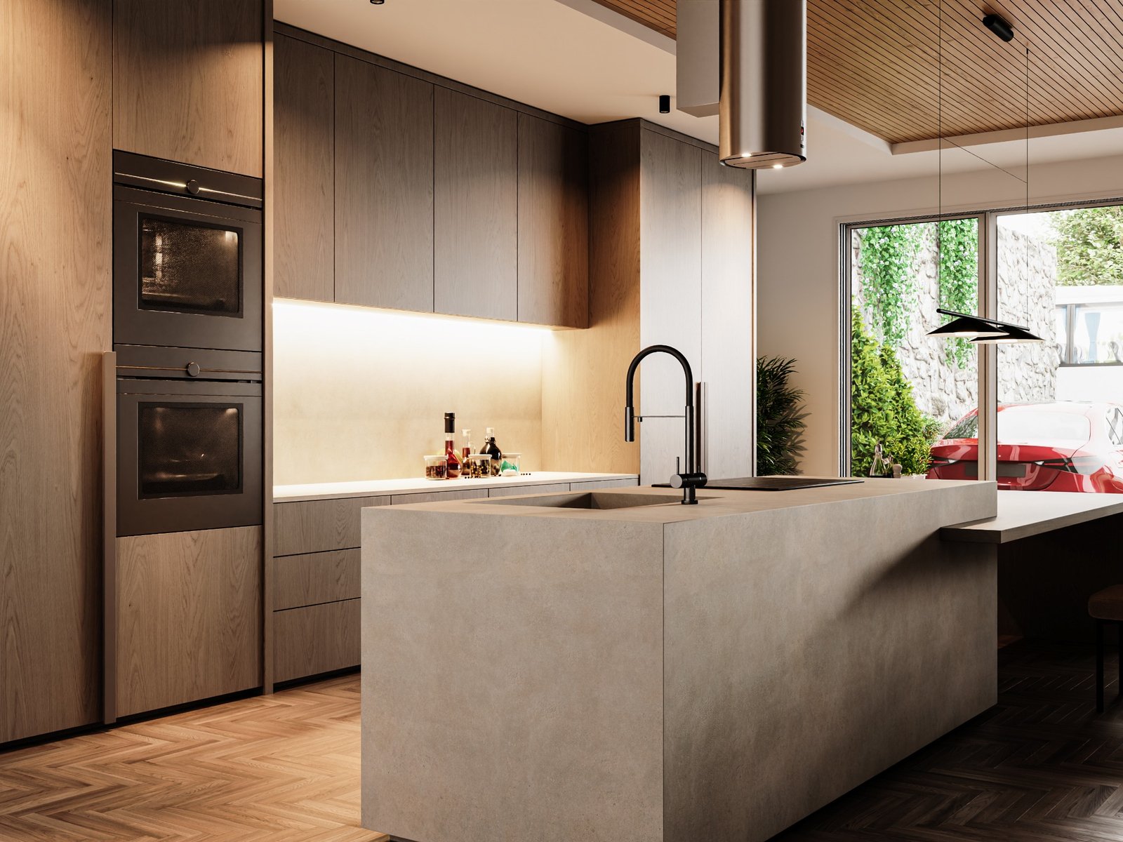 L Shaped Modular Kitchens