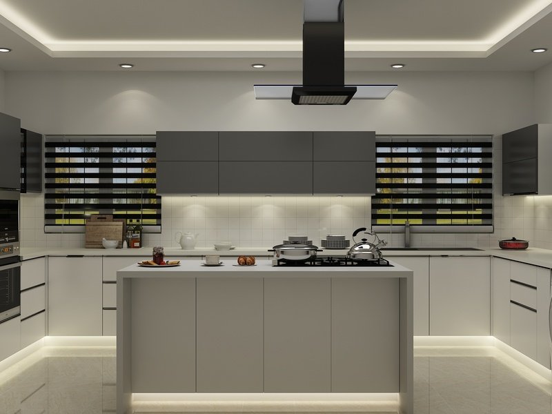 Compact Straight Kitchens