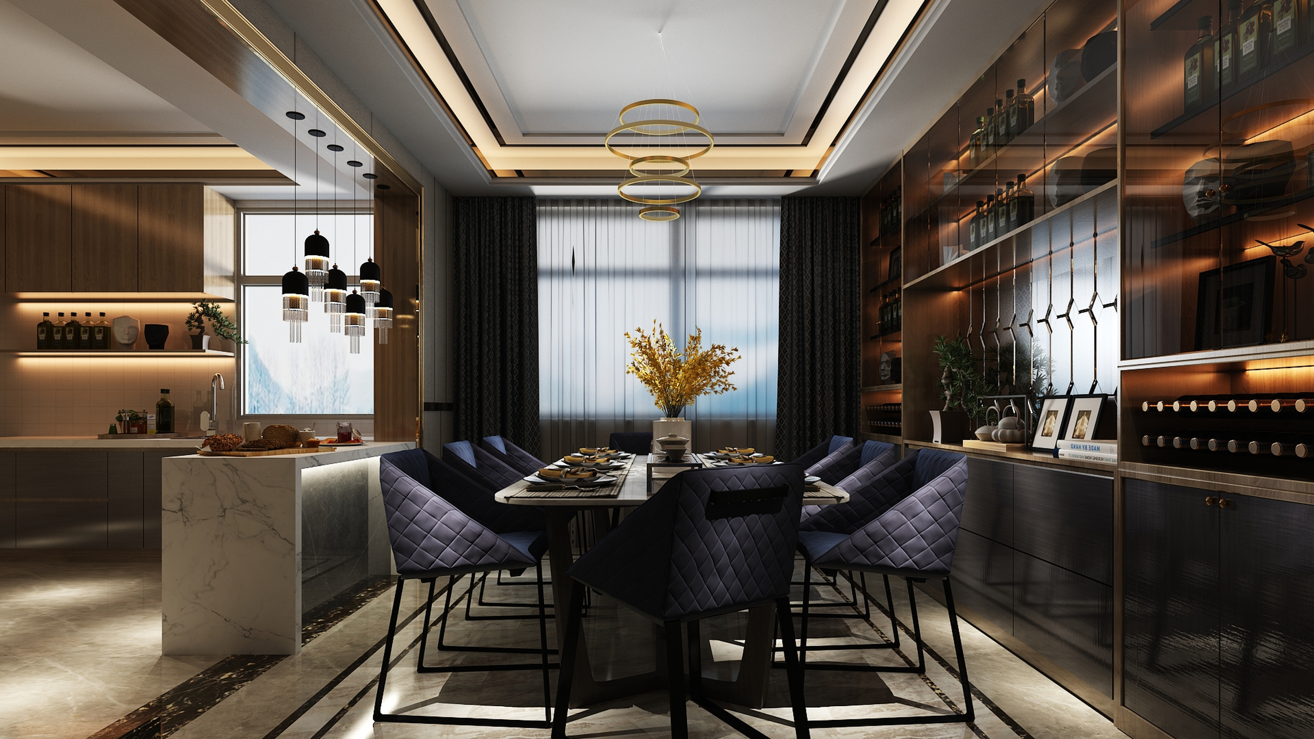Classy and stylish living room interior design with modern sofa and elegant decor